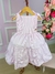 Vestido Infantil Xadrez Rosa Bebê