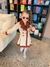 Casaco Sobretudo Infantil Suede Marfim Pelúcia Cobre C/ Botão - comprar online