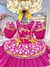 Vestido Junino Arraiá Festa Rosa Com Desenhos Florzinhas na internet
