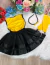 Fantasia Infantil Abelhinha Blusa Saia Tiara e Luva Amarela - loja online