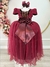 Vestido Infantil Marsala Renda Realeza e Pérolas Festa - Bebê Unicórnio Loja Infantil
