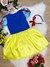 Vestido Infantil Branca de Neve Amarelo Com Tiara - Bebê Unicórnio Loja Infantil