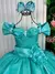 Vestido Infantil Longo Verde Tiffany Dama Florista Manga Princesa na internet