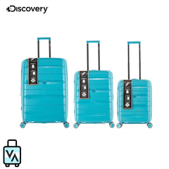 Set Valijas Discovery PP x3 Celeste (20", 24" y 28")