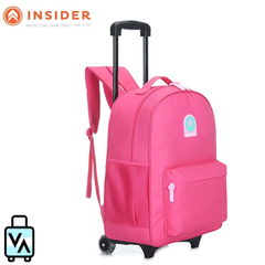 Mochila Escolar Insider Rosa Con Carro