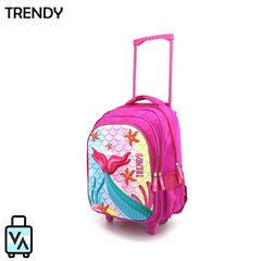 Mochila Escolar Con Carro 16" Trendy 17355