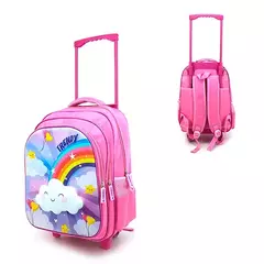 Mochila Escolar Con Carro 16" Trendy 17359 - comprar online