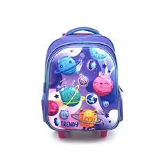 Mochila Escolar Con Carro 16" Trendy 17363 en internet