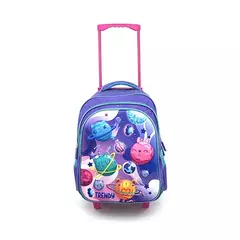 Mochila Escolar Con Carro 16" Trendy 17363 - .:: VALIJAS ARGENTINA ::.