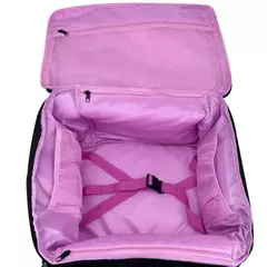 Mochila De Viaje Trendy Negro con Fucsia en internet