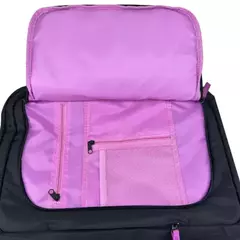 Mochila De Viaje Trendy Negro con Fucsia - .:: VALIJAS ARGENTINA ::.