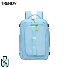 Mochila De Viaje Trendy Celeste