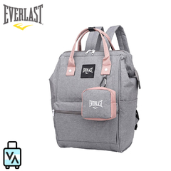 Mochila Mujer Everlast Boca de Pez Gris con Monedero