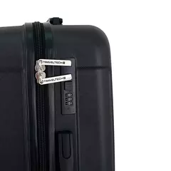 Set Valijas Travel Tech x3 Negras (20", 24" y 28") - tienda online