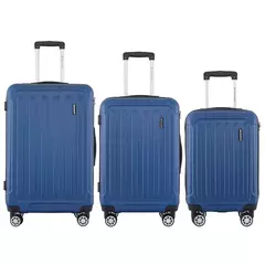 Set Valijas Travel Tech x3 Azul (20", 24" y 28") en internet