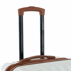 Set Valijas Discovery x3 Blanco y Marrón (20", 24" y 28") - .:: VALIJAS ARGENTINA ::.