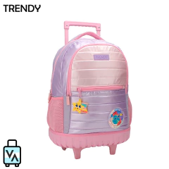 Mochila Escolar Con Carro 18" Trendy 28030