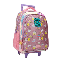 Mochila Escolar Con Carro 18" Trendy 28033 - .:: VALIJAS ARGENTINA ::.