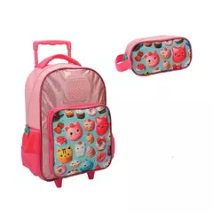 Mochila Con Carro + Cartuchera Trendy 28088 - comprar online