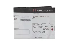 Carteiras de Papel Tyvek® - Monkey Wallets® - Boarding Pass