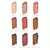 Amostras das nove cores da paleta de sombras Orgasm Rising da Nars, variando entre tons neutros, marrons, rosados e dourados