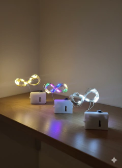 Alambre Led 1 metro con Pila x70