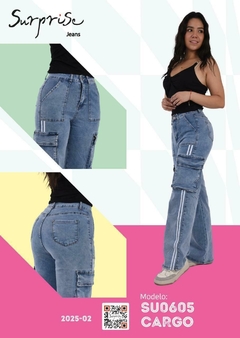 PANTALON CARGO DAMA SU0605 CLARO - comprar en línea