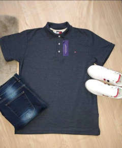 "Playera polo de caballero color gris oxford" - comprar en línea