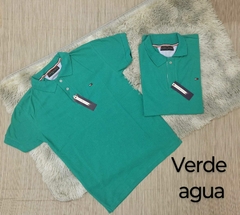 PLAYERA TIPO POLO CABALLERO TONO VERDE