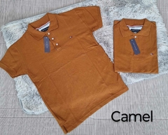 PLAYERA TIPO POLO CABALLERO CAMEL