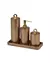 Conjunto Banheiro Redondo c/ Bandeja - Gold - comprar online