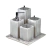 Conjunto Banheiro Quadrado - Madrepérola Fosco - comprar online
