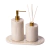 Conjunto Duo Round c/ Bandeja - Madrepérola - Santorini Casa e Banho - Decorações e Acessórios para Banheiros e Lavabos