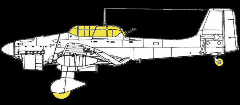Máscara p/ Stuka Ju 87 G2/B2/R2 - 1:72