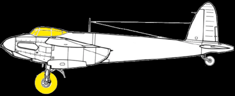 Máscara p/ Mosquito NF/FB Mk. II/VI/XIII/XVII - 1:48