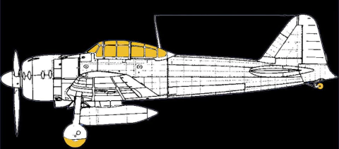 Máscara p/ A6M2 Zero - 1:72