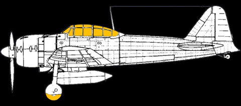 Máscara p/ A6M Zero 1:48