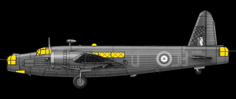 Máscara P/ Wellington Mk. Ic/mk. Iii - 1:48