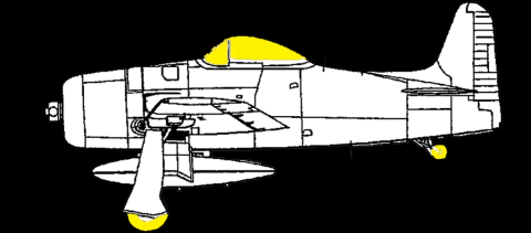Máscara p/ F8F Bearcat - 1:48