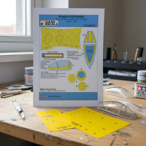 Máscara P/ Douglas A-1 Skyrider - 1:48 - comprar online