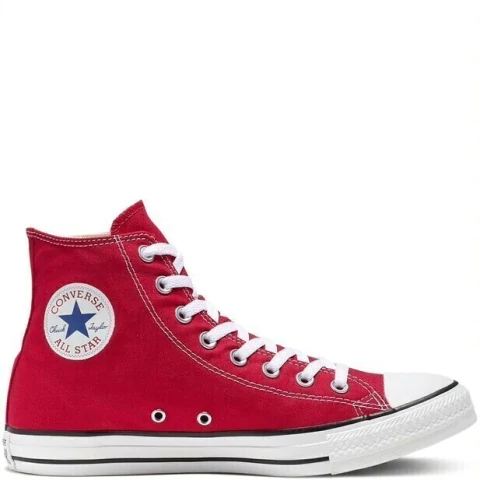 Zapatilla Converse All Star Hi roja de caña alta para hombre y dama