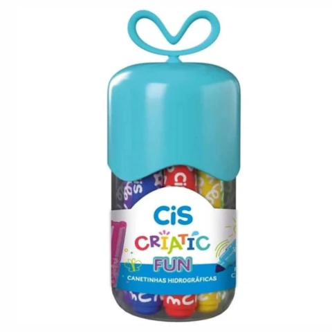 Canetas Hidrográficas Criatic Fun Com 12 Cores- CIS