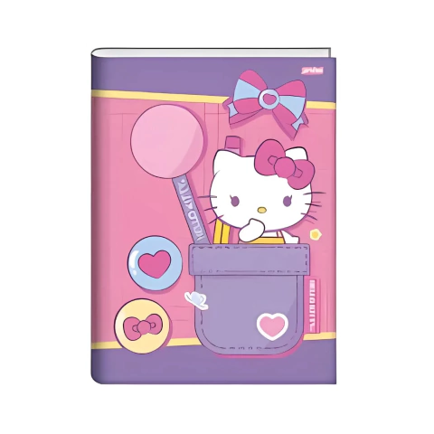 Caderno Brochura Hello Kitty 80fls - Jandaia - Papelarias Bradispel | E-commerce 