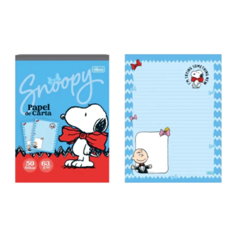 Bloco de Papel de Carta Snoopy - Tilibra - loja online