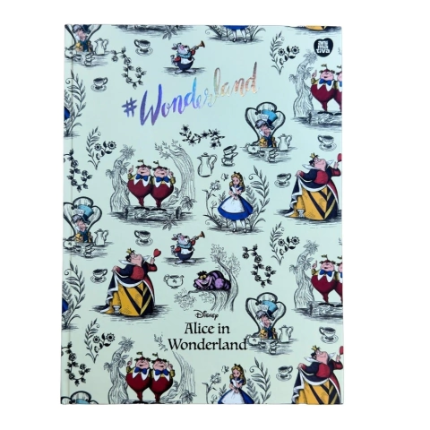 Caderno Brochura Alice no País das Maravilhas Colegial Capa Dura 160 Folhas - Animativa - Papelarias Bradispel | E-commerce 