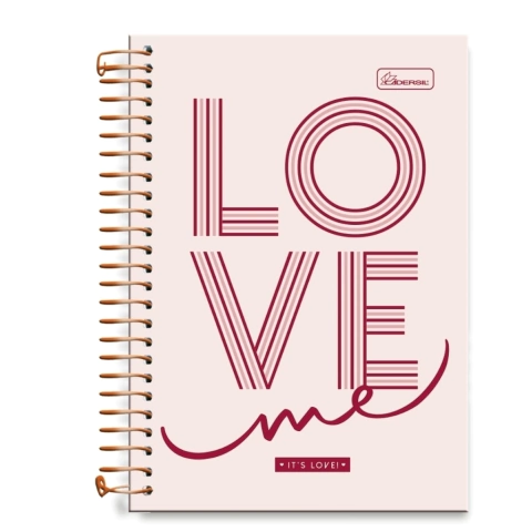 Caderneta 1/8 capa dura It's Love - Cadersil - comprar online