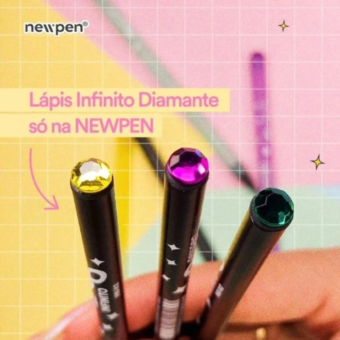Lapis Infinito Hb Black Diamante - Newpen na internet