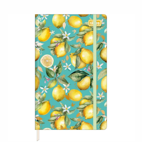Caderno Sem Pauta Capa Dura Fitto Trend Floral- Tilibra - Papelarias Bradispel | E-commerce 