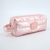Estojo Puffer Metalizado Zíper Pink Glossy - Polibras