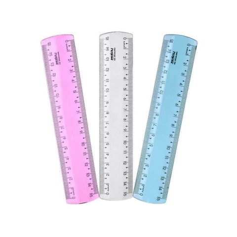 Régua 15cm Waleu Acrílica New Line